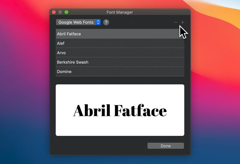 font-manager-window
