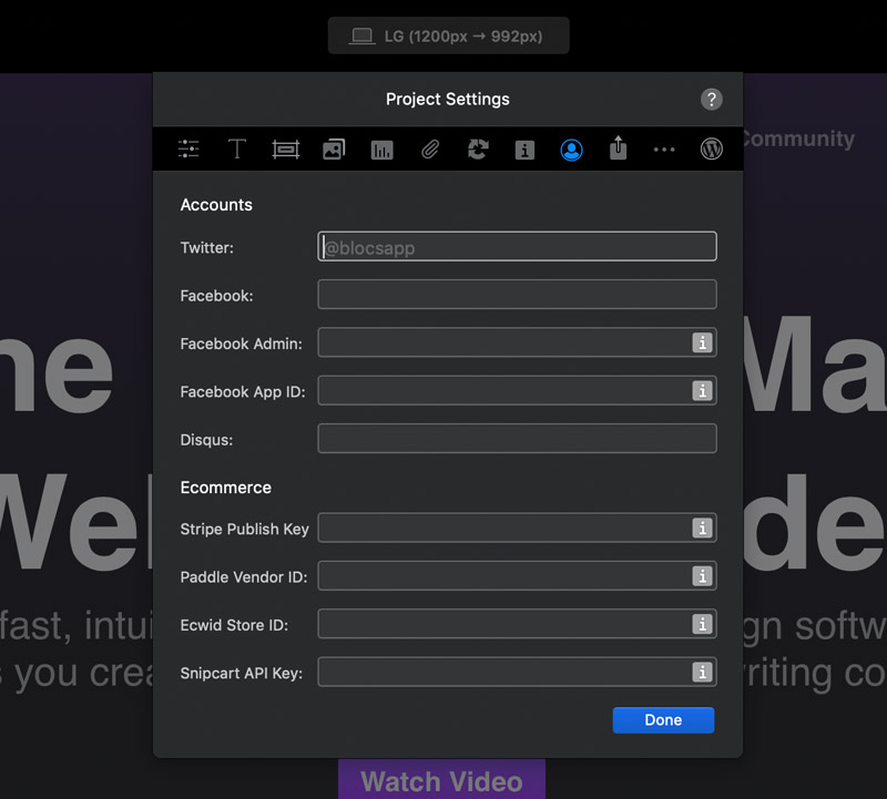 project-settings-social